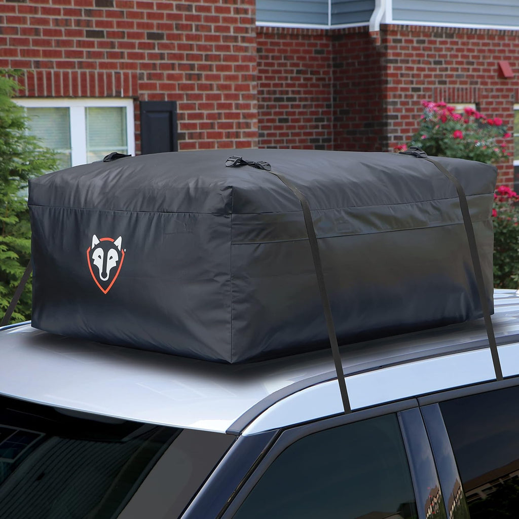 15 cu ft Weatherproof Black Car Top Carrier F2858