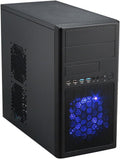 Black Dual Fans MicroATX Mini Tower Computer Case with USB 2.0 Q584