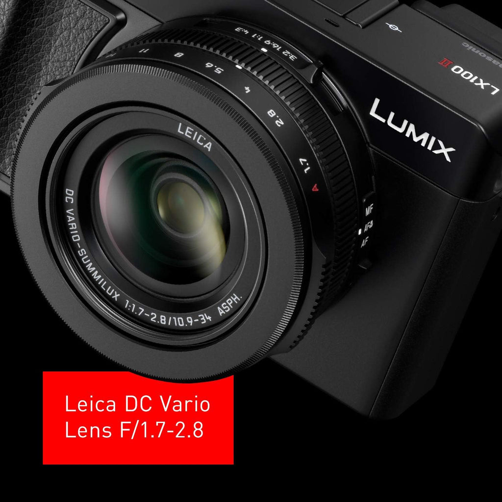 Black 21.7 MP Large Four Thirds Camera with 24-75mm Leica Lens I9928