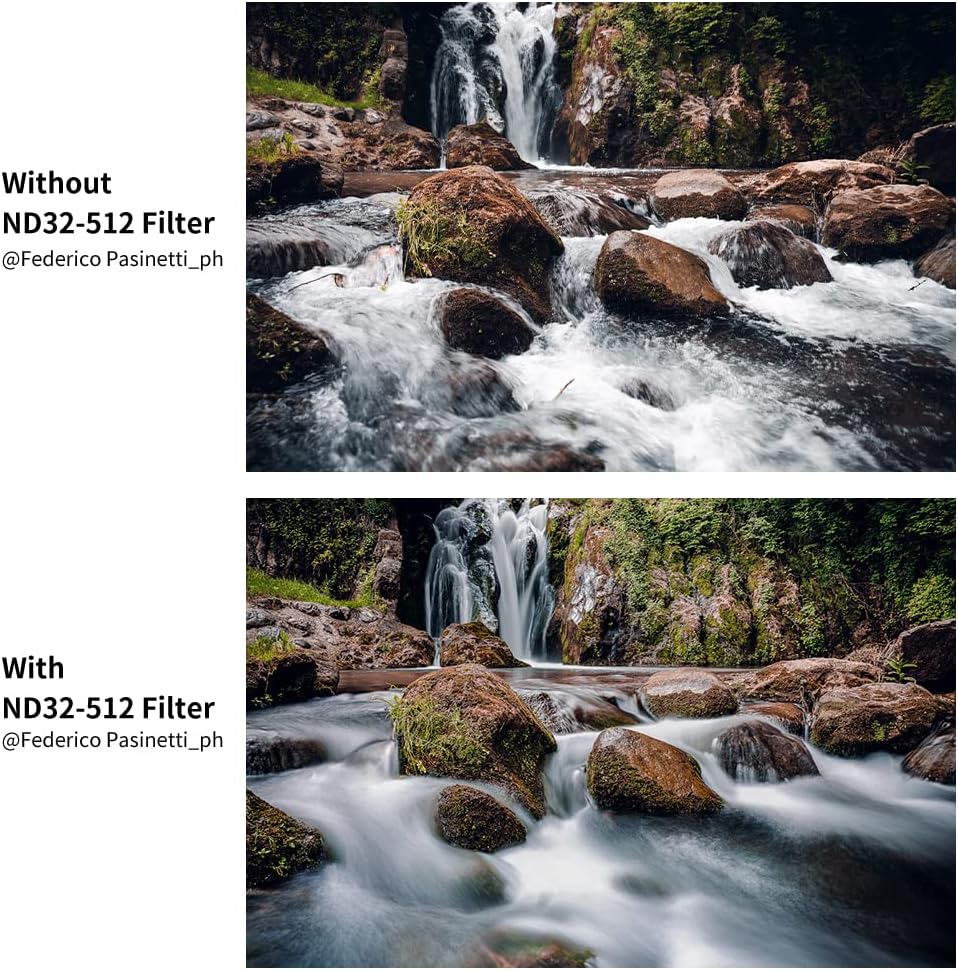 52mm Variable ND Filter ND32-ND512 HD Neutral Density Lens Filter D1793