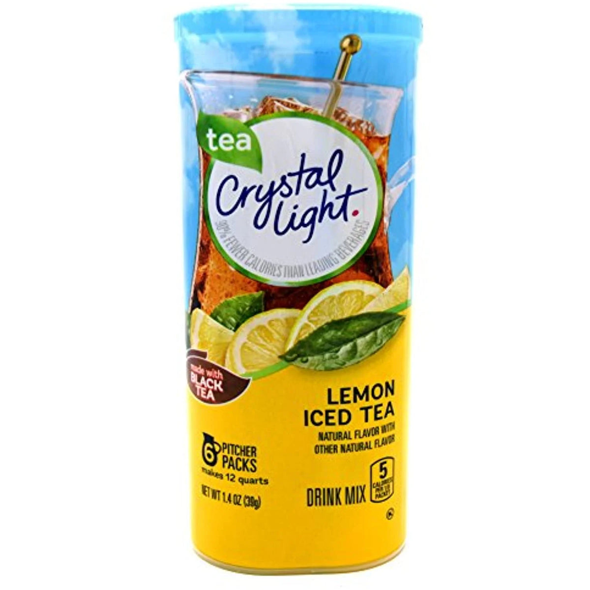 Lemon Iced Tea Drink Mix, 12-Quart Canister (Pack Of 5) C5235