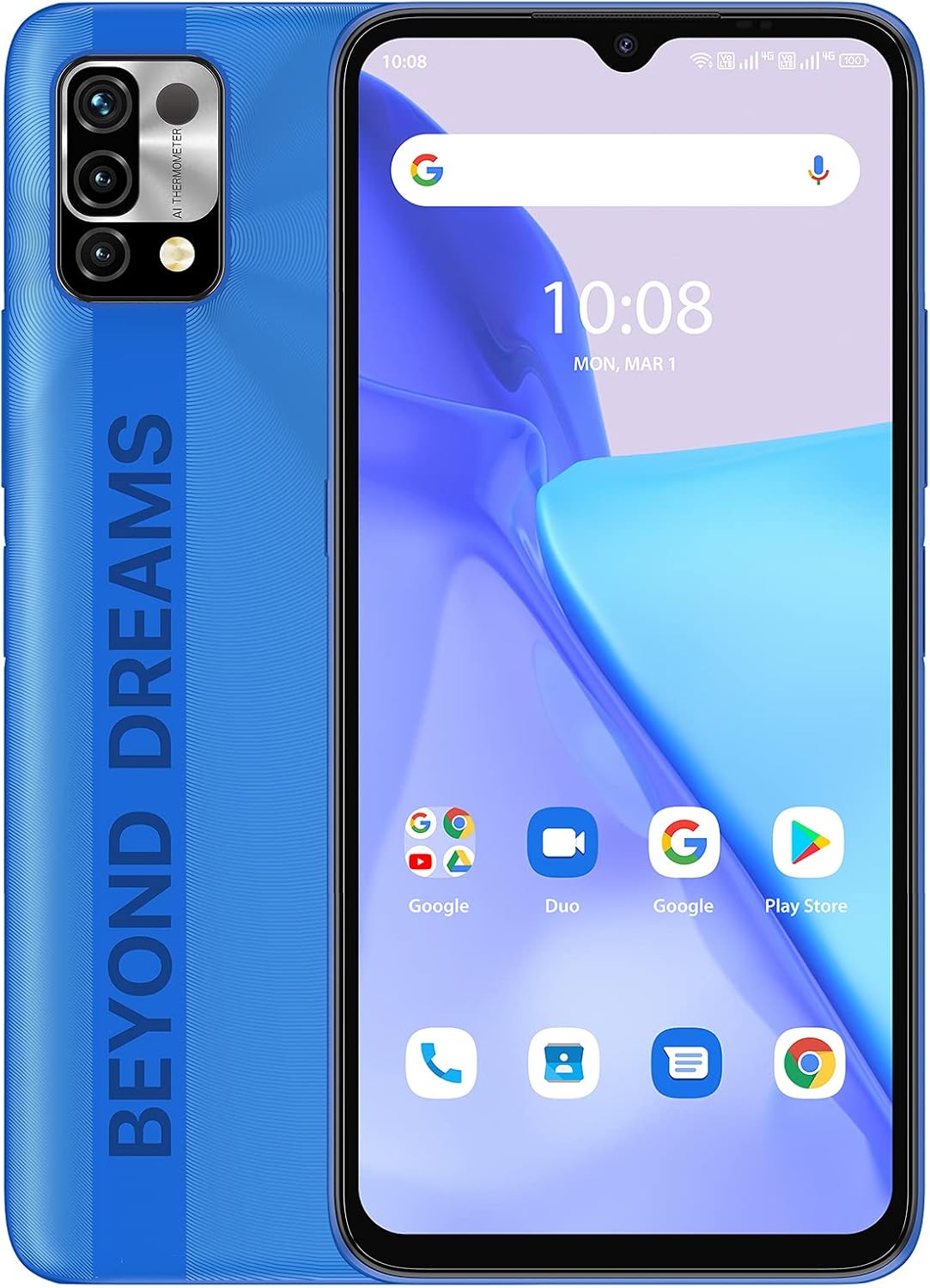 6150mAh Battery Unlocked Smartphone with 6.53" Full Screen Z894083