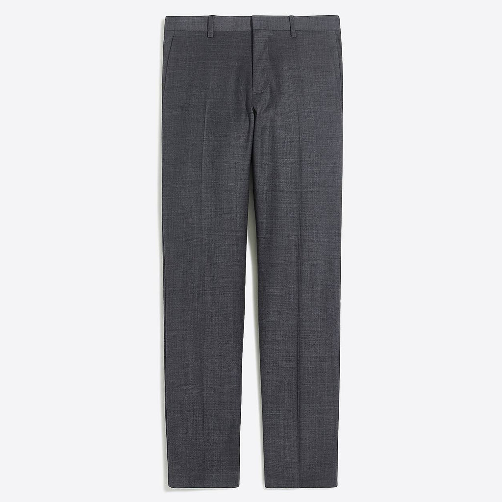 Charcoal Worsted Wool Slim Suit Pant W7067