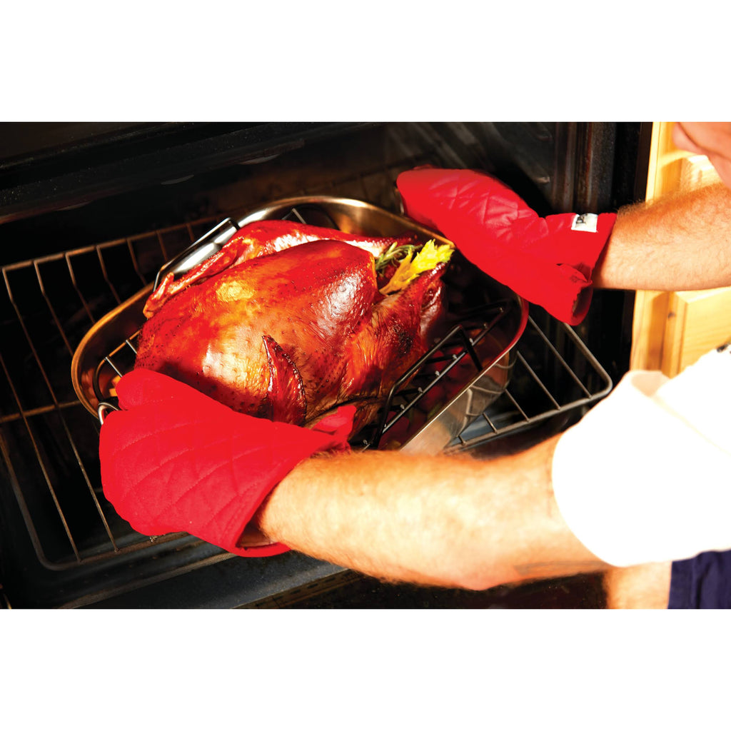 Large Stainless Steel Roaster with Rack N92105