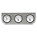 Vintage Finned 3 Gauge Bezel Mount Oil and Volt Gauges B71233