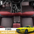 Leather Car Floor Mats Custom Fit Black J5185