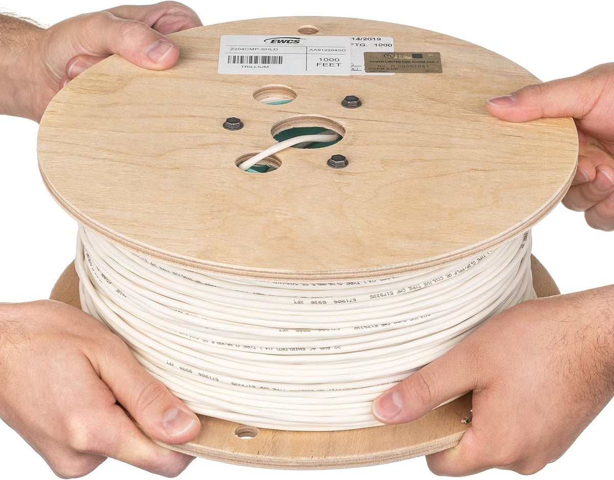 22 AWG 4/C Plenum Rated Shielded Sound & Security Cable - 1000 Feet A154