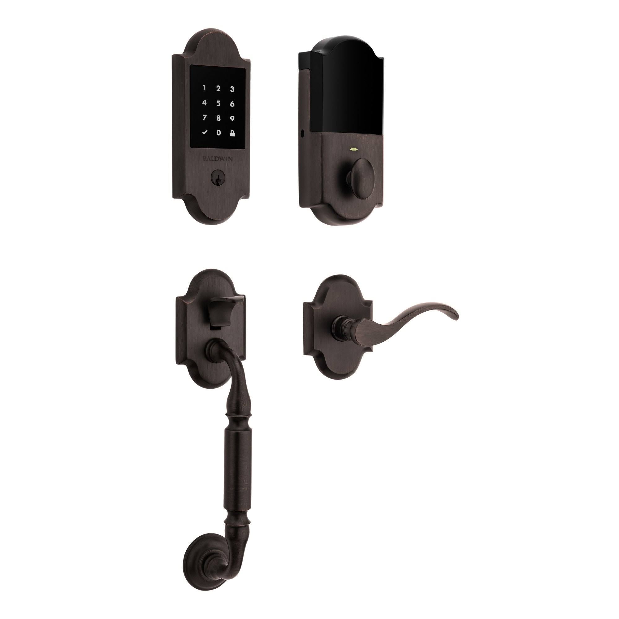 Touchscreen Electronic Handleset with Wave Lever V801