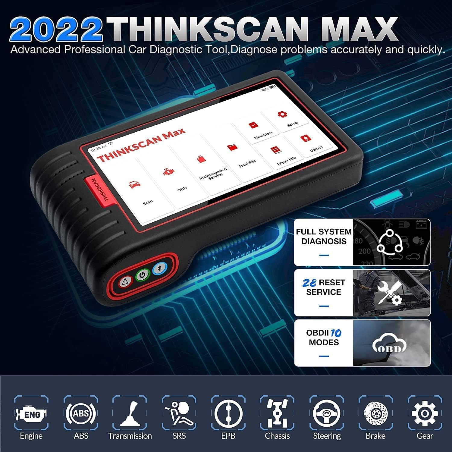 OBD2 Diagnostic Scan Tool with 28 Maintenance Functions L16072