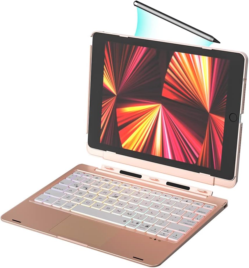 Green Detachable Keyboard Case with Trackpad for iPad 10.2 inch T93824