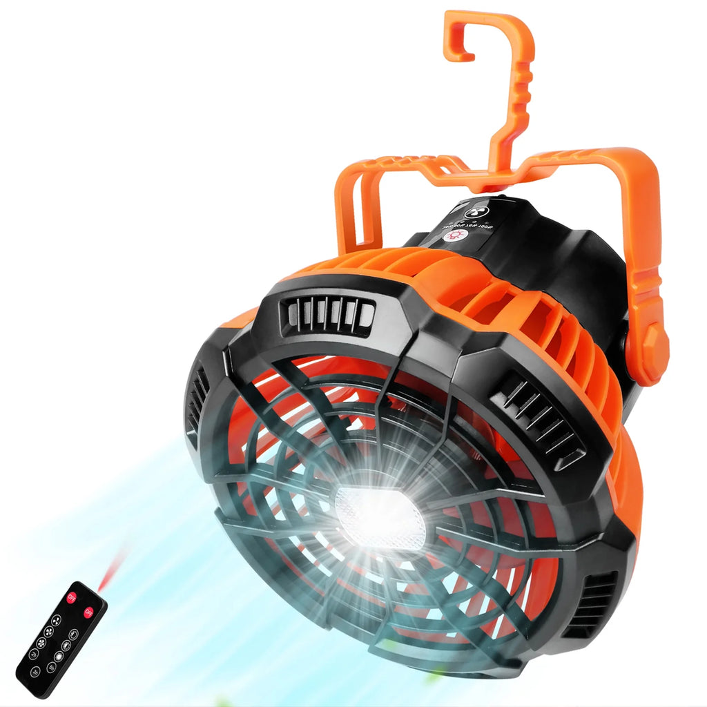 2-in-1 Camping Fan Lantern Power Bank N40442