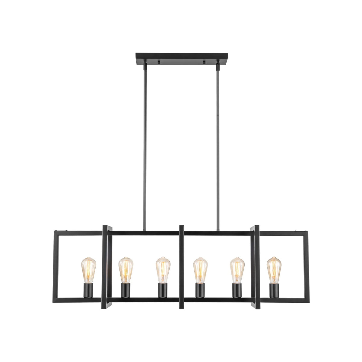 6-Light Dimmable Aluminum Kitchen Island Chandelier V790