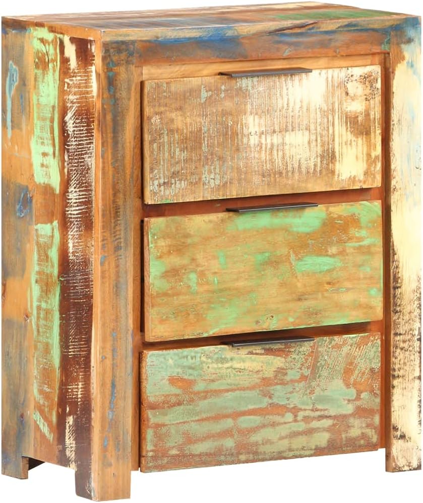 Solid Reclaimed Wood Sideboard with Drawer and Storage Cabinet A205282