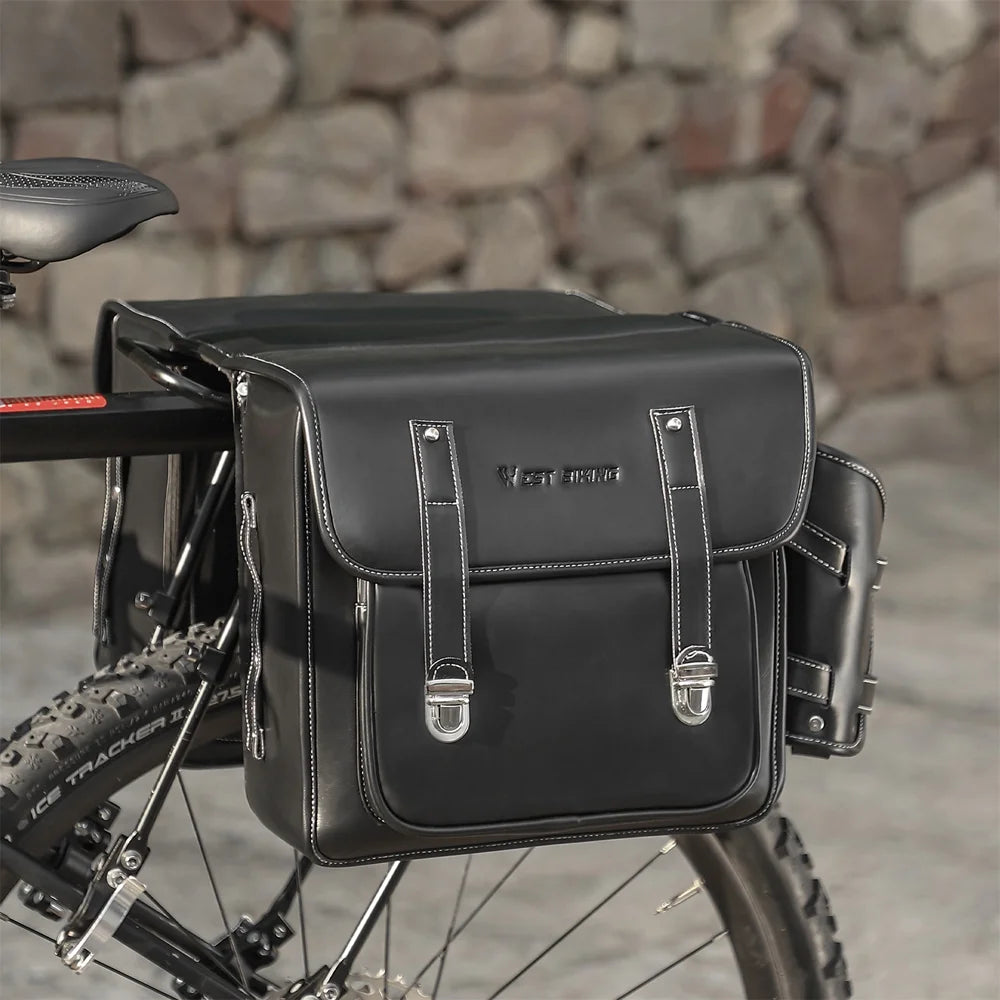 Retro Leather Rearseat Bag Bike Rear Bag X921041