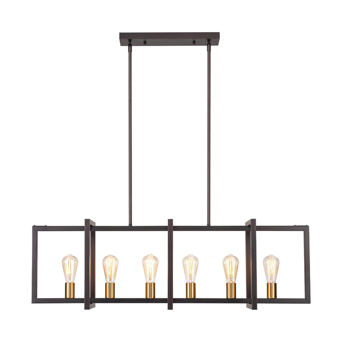 6-Light Dimmable Aluminum Kitchen Island Chandelier V790