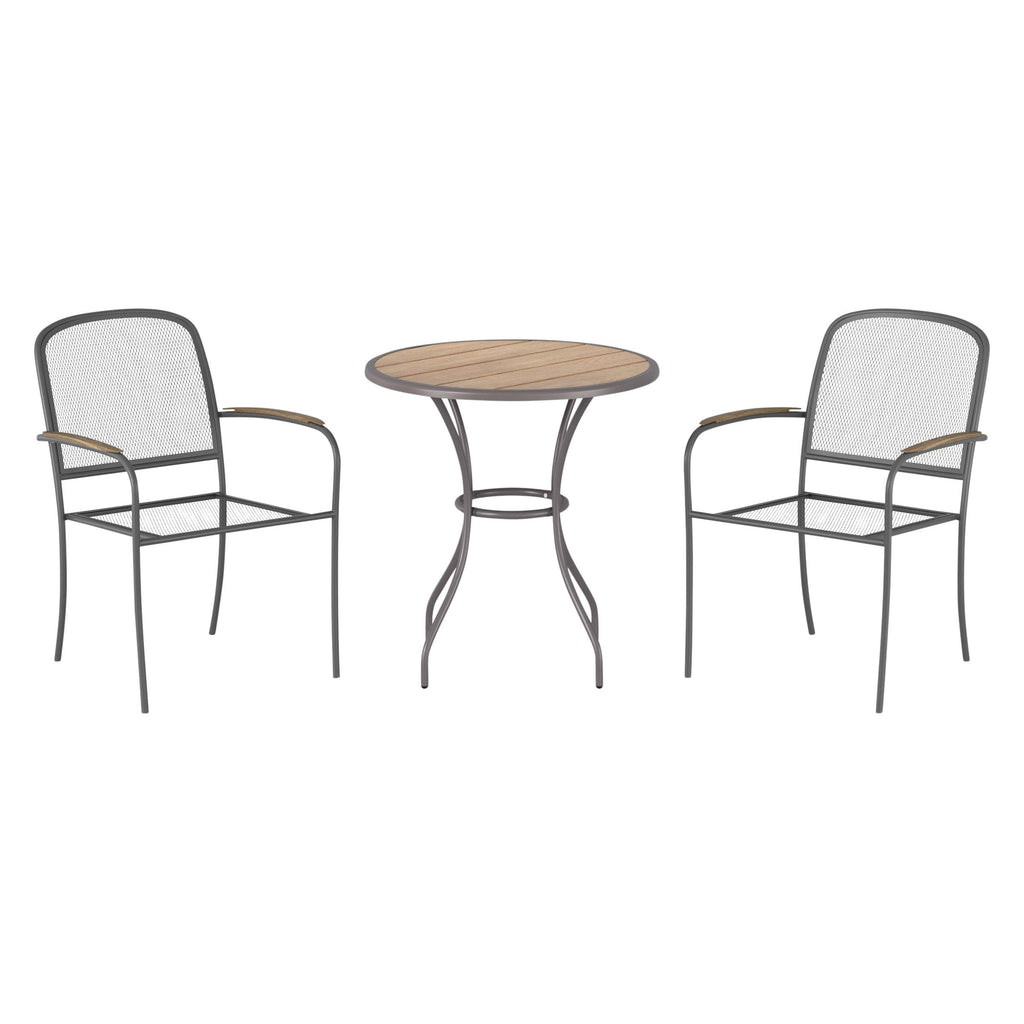 3PC Gray Frame Bistro Patio Set P52802