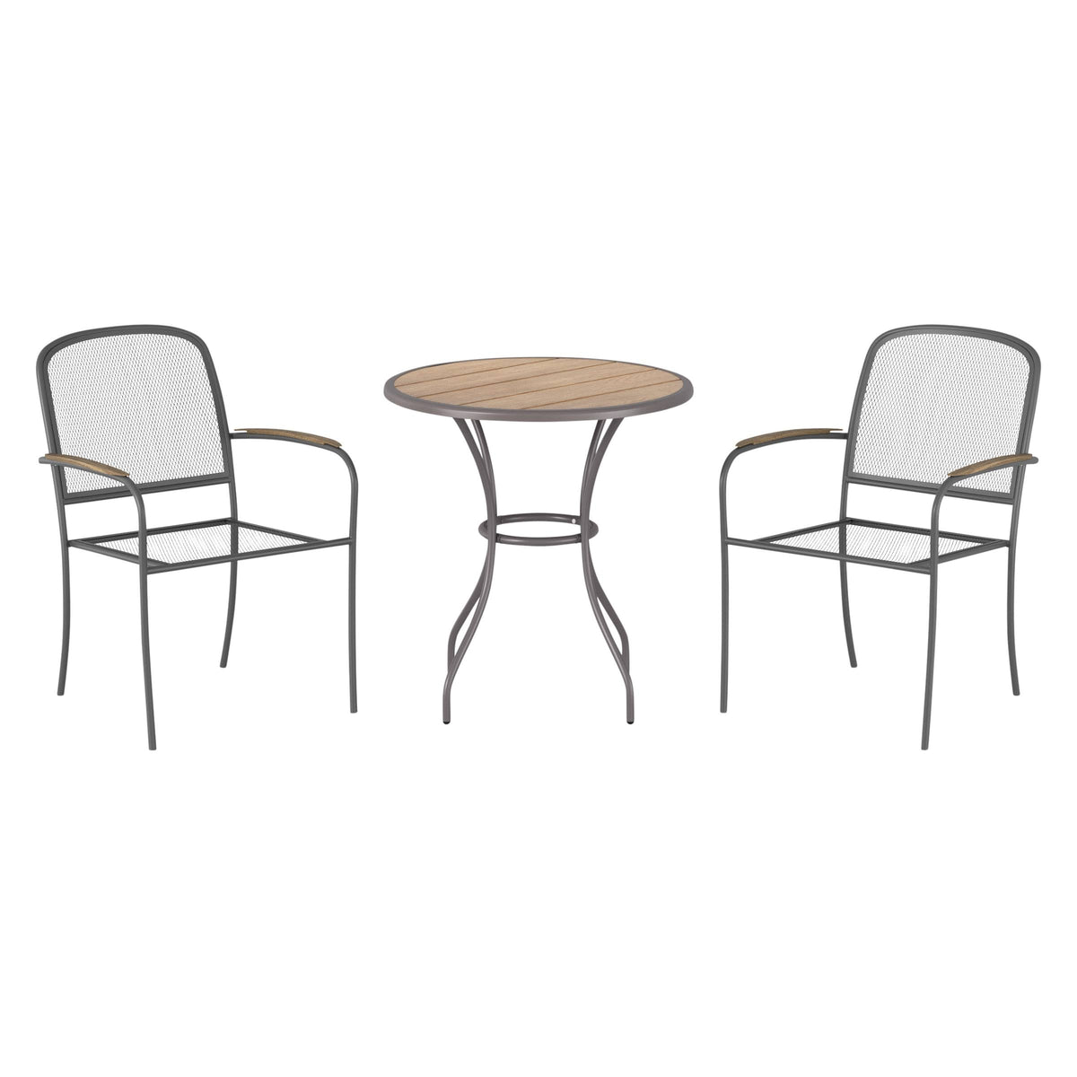 3PC Gray Frame Bistro Patio Set P52802