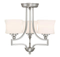 Satin Nickel 3 Light Semi Flush C322