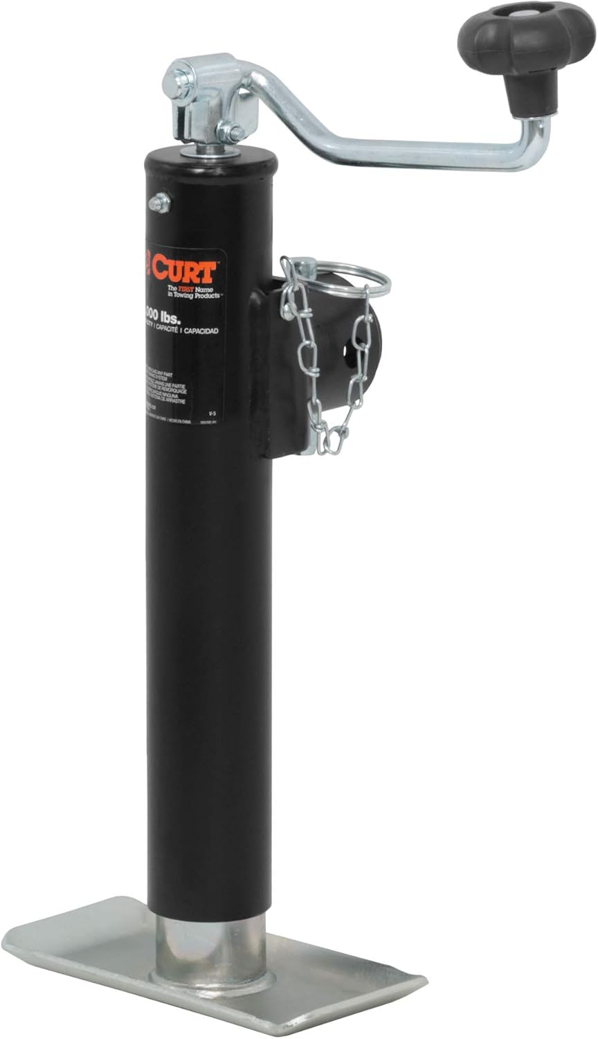 Weld-On Pipe-Mount Swivel Trailer Jack, 2,000 lbs. 10-3/4 Inches Vertical Travel Pack of 2 F82794
