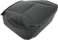 Driver Side Bottom Perforated Leatherette Seat Cover Black Pack of 2 W19253