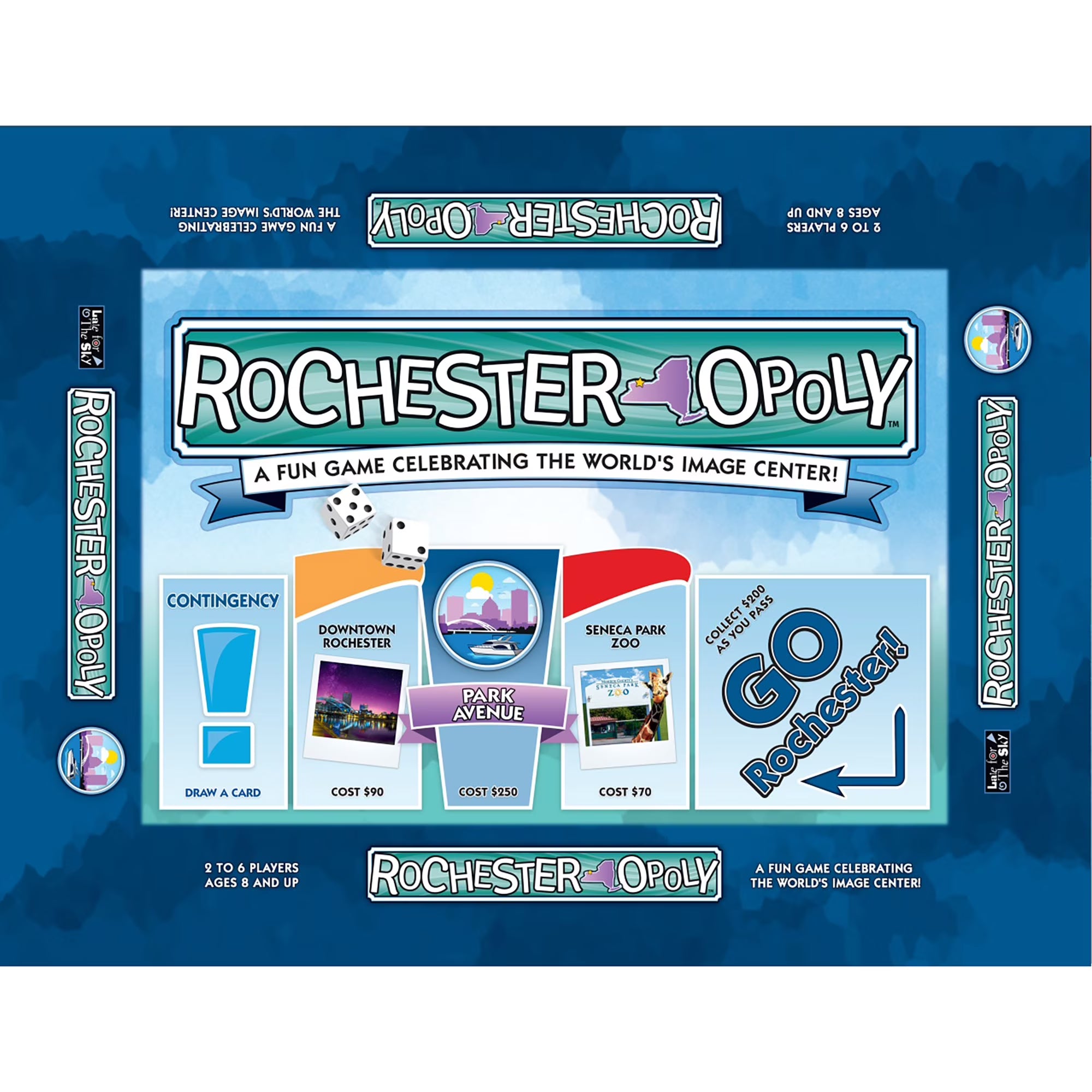 Rochester-Opoly City Themed Board Game, 2-6 Players R69087