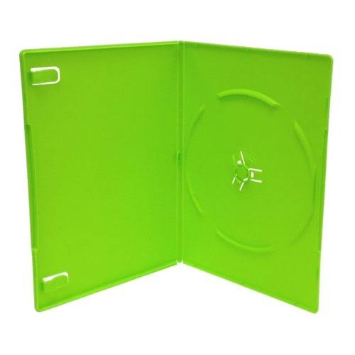 200 Slim Solid Green Single DVD Cases 7mm A8827