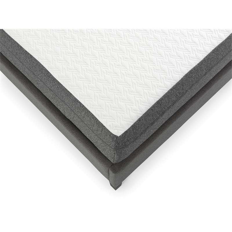 White Twin Long Gel Mattress and Bed Base U378189
