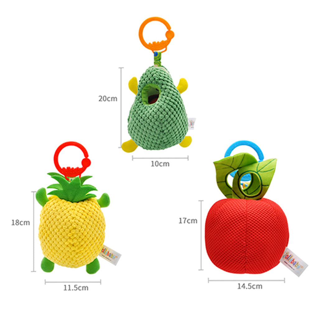 Clip on Stroller Toy with Mirror, Plush Bug Avocado Toy Q33632
