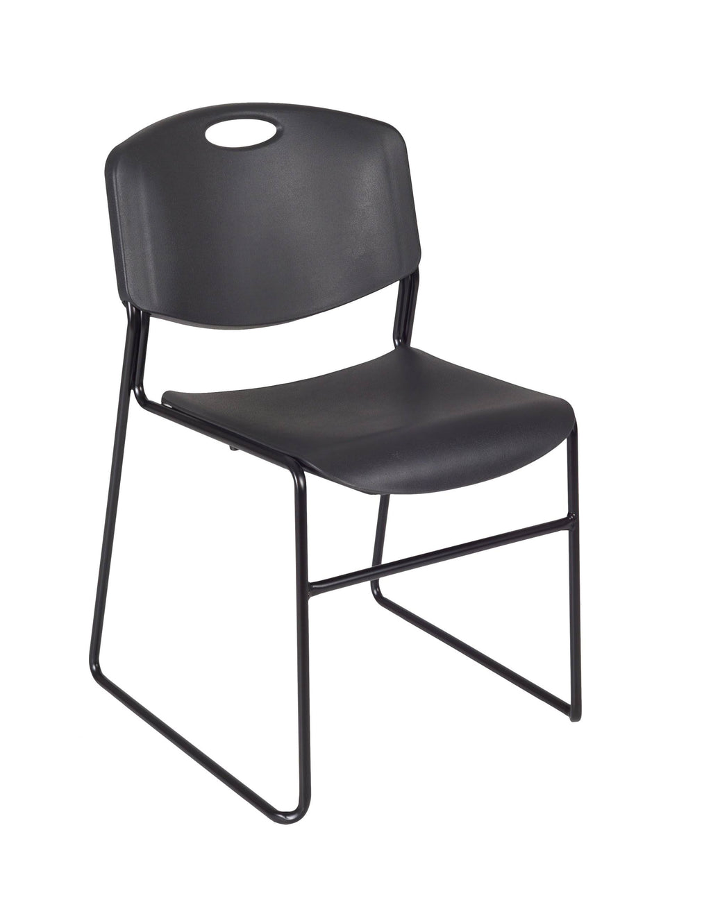 36x22 Round Breakroom Table with 4 Stack Chairs V621
