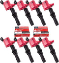 Ignition Coils and Spark Plug Set of 8 for Ford Lincoln Mercury V8 V10 5.4l 6.8l M5919
