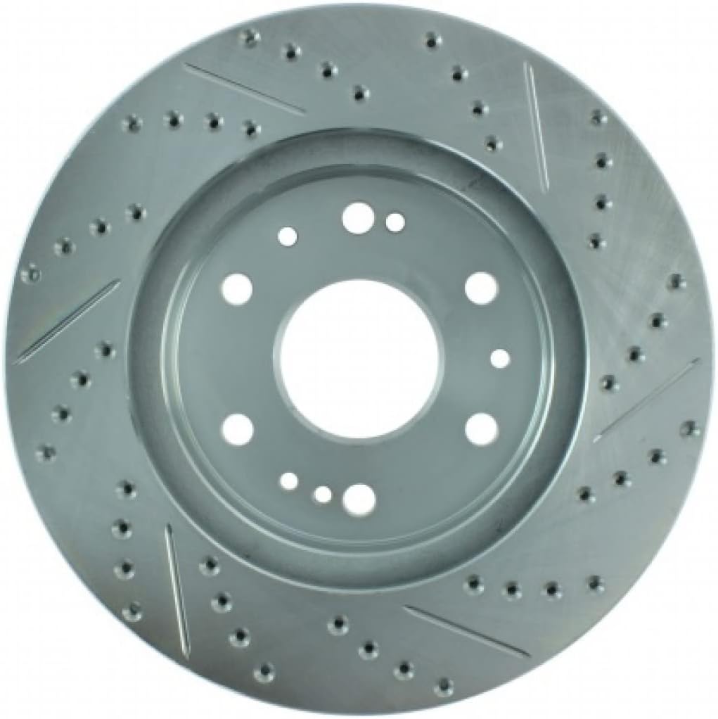 Front Driver Side Drilled & Slotted Brake Rotor G227955