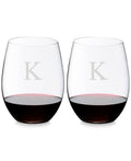 Set of 2 Stemless Wine Glasses C800079