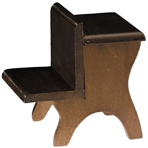 Walnut Dollhouse Miniature School Desk S64363