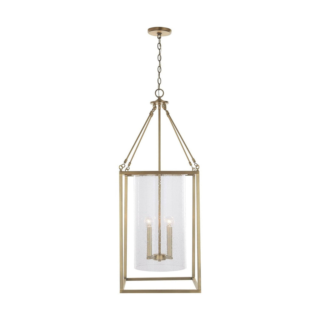 4 Light Foyer Aged Brass H6716