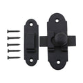 Black Iron Cabinet Latch 3 1/4 inch x 1 1/4 inch Pack of 8 K443