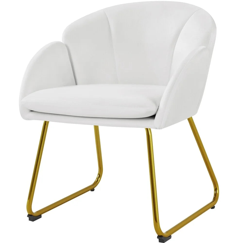 Pink Velvet Armchair with Metal Legs X8292
