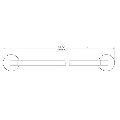 Matte Black 24-Inch Towel Bar J920