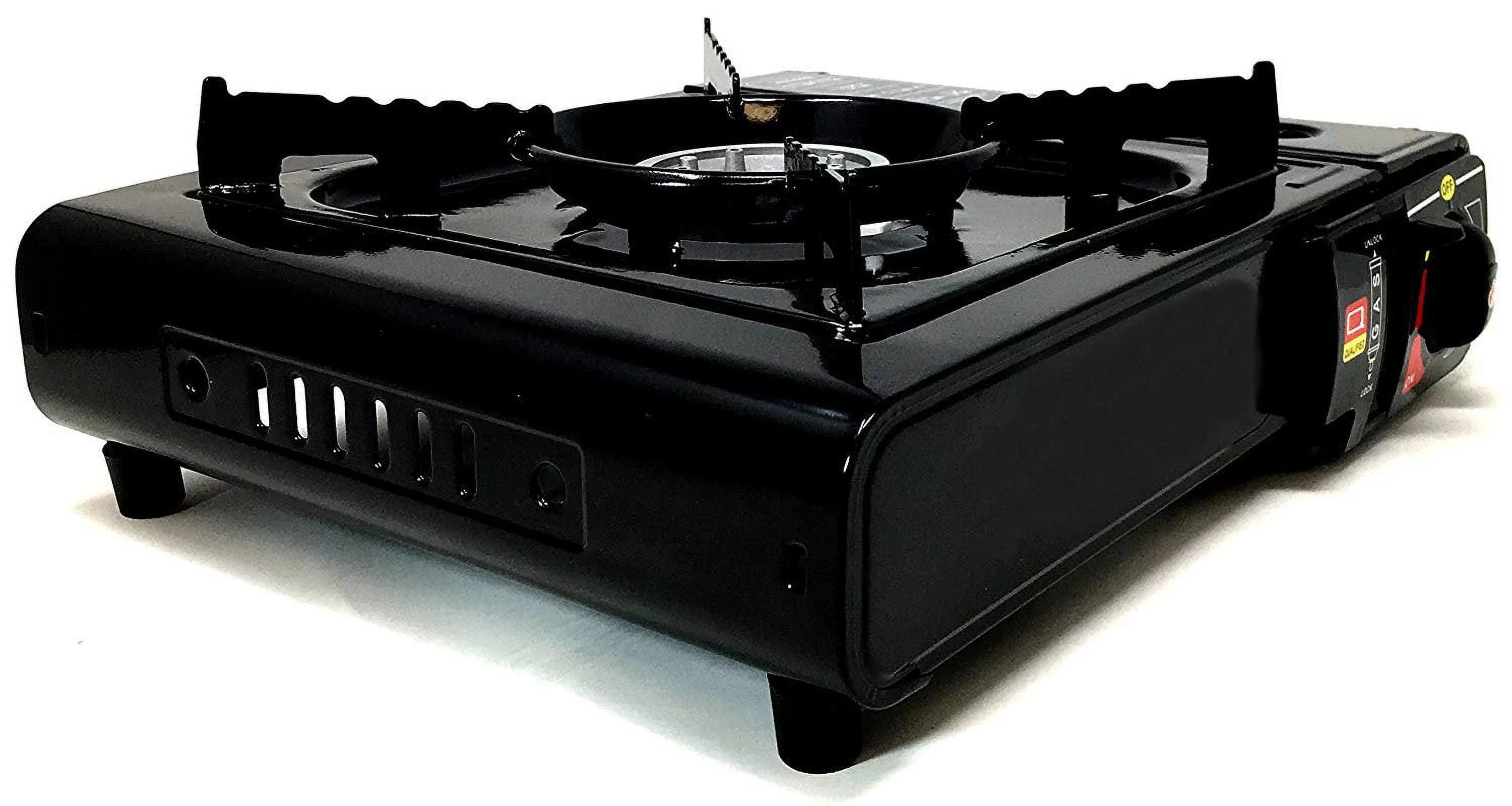 Portable Outdoor Butane Gas Stove with Stainless Steel Body and Carrying Case S92606