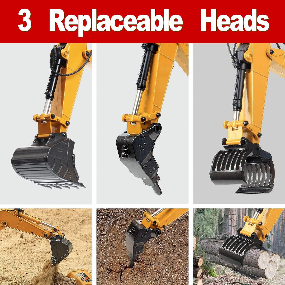 Full Metal RC Excavator with 2 Batteries O209