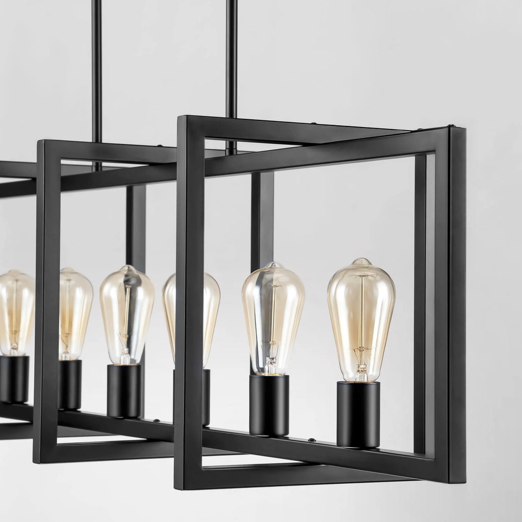 6-Light Dimmable Aluminum Kitchen Island Chandelier V790
