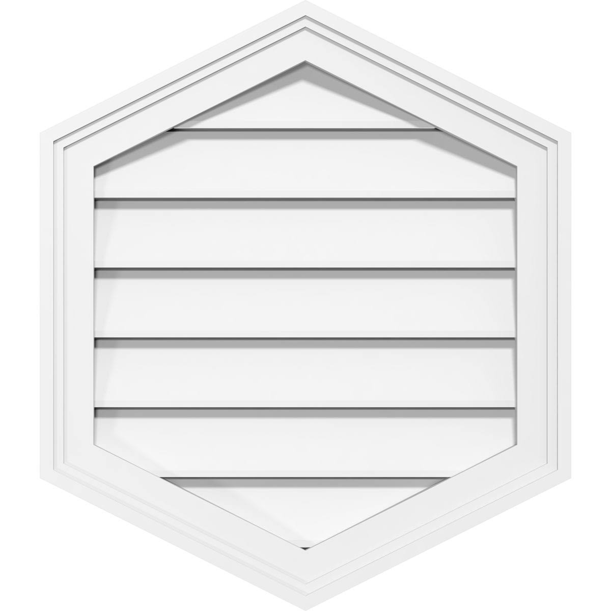 18x22W x 40x22H PVC Gable Vent L3836