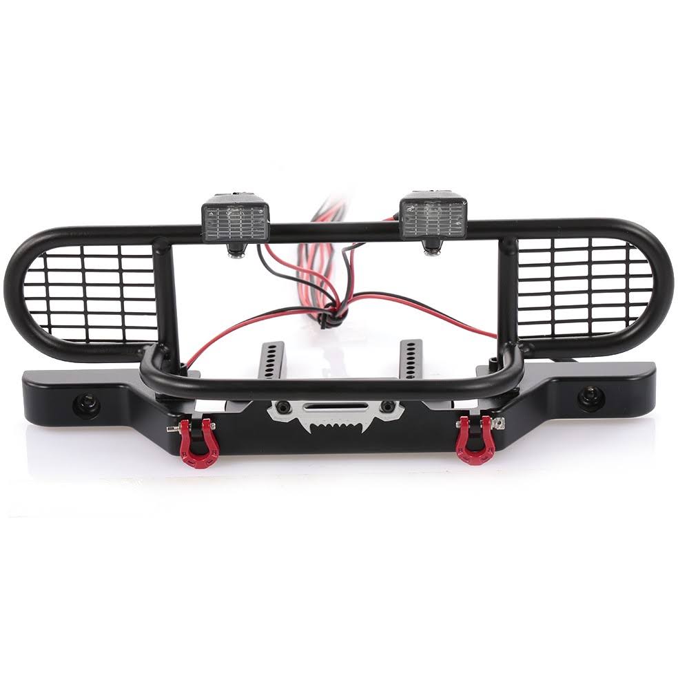 RC Car Metal Bumper with 2 LED Light Remote Control Winch C835528