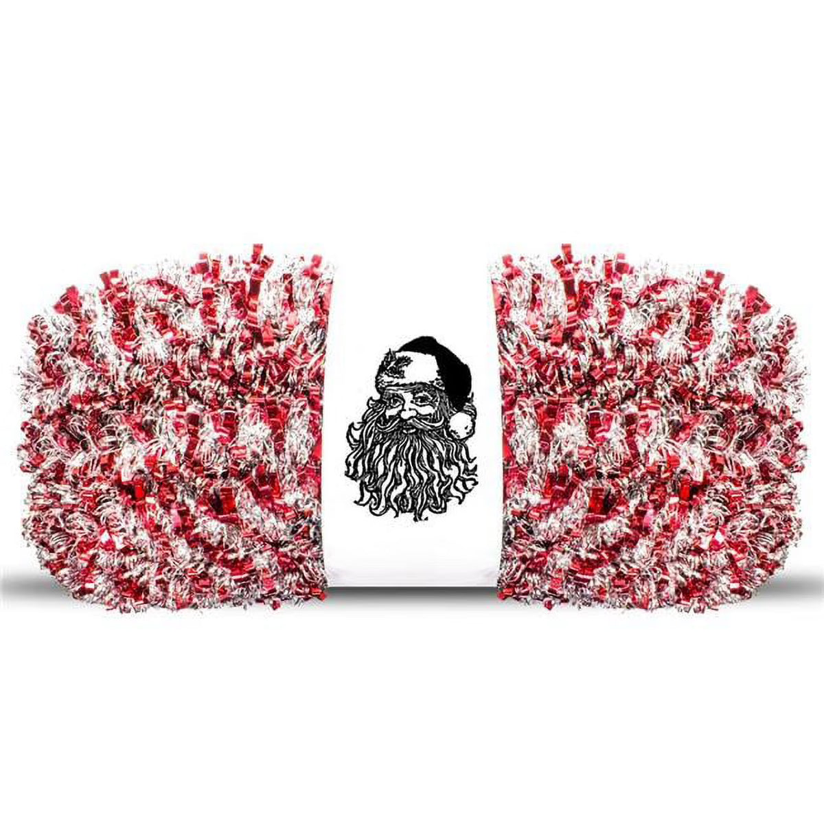 Red & Silver Metallic Tinsel Garland C15697
