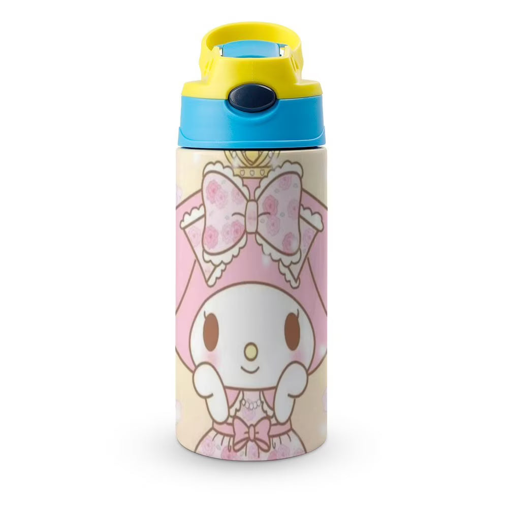 Pink Children's Vacuum Insulated Stainless Steel Water Bottle With Straw A652069