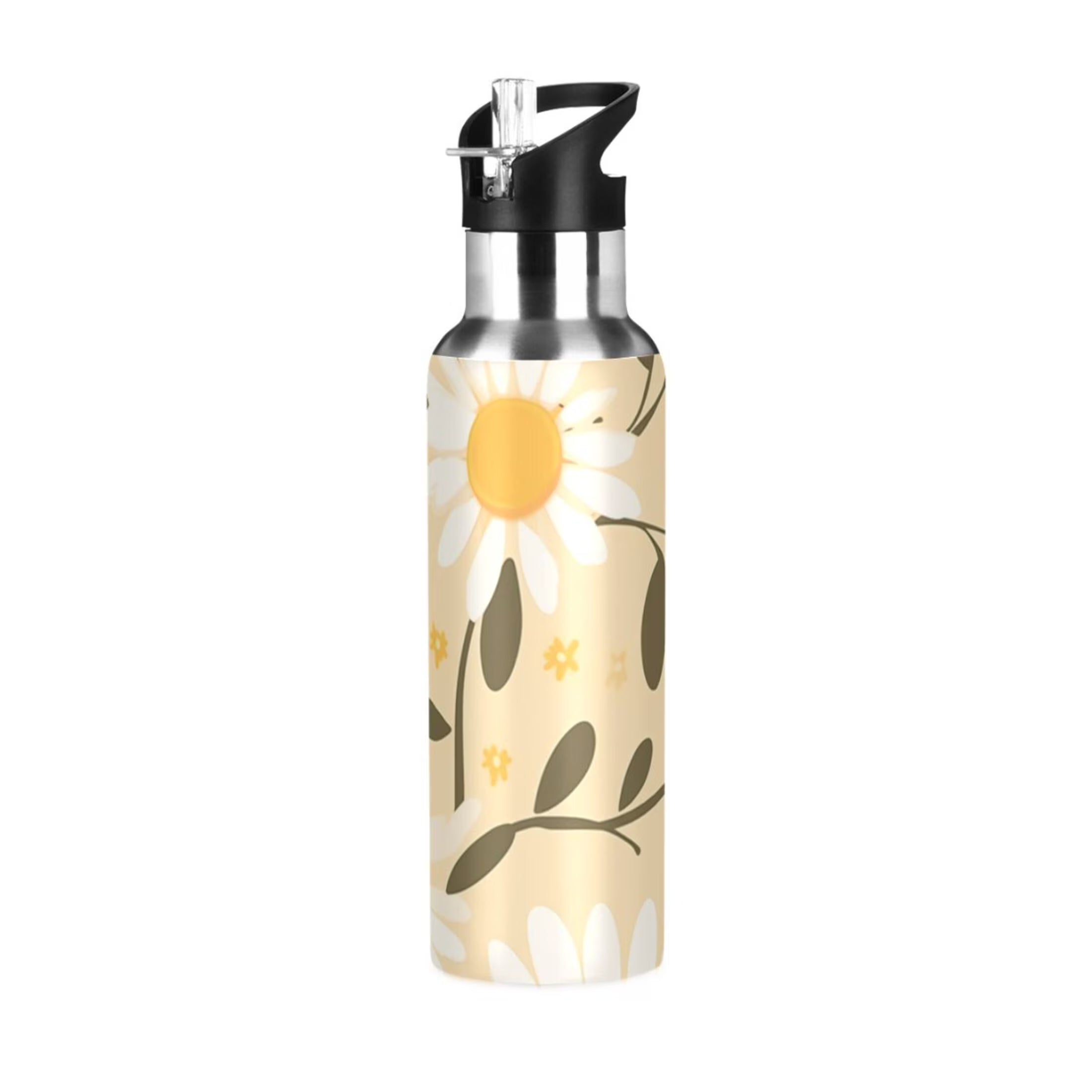 Stainless Steel Insulated Water Bottle with Straw Lid 20 oz D3703