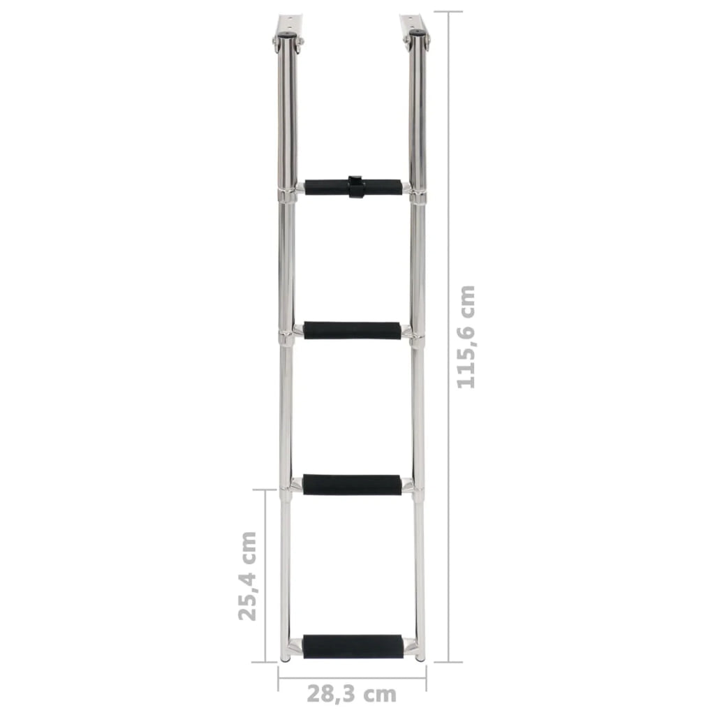 4-step Stainless Steel Folding Boarding Ladder B6739