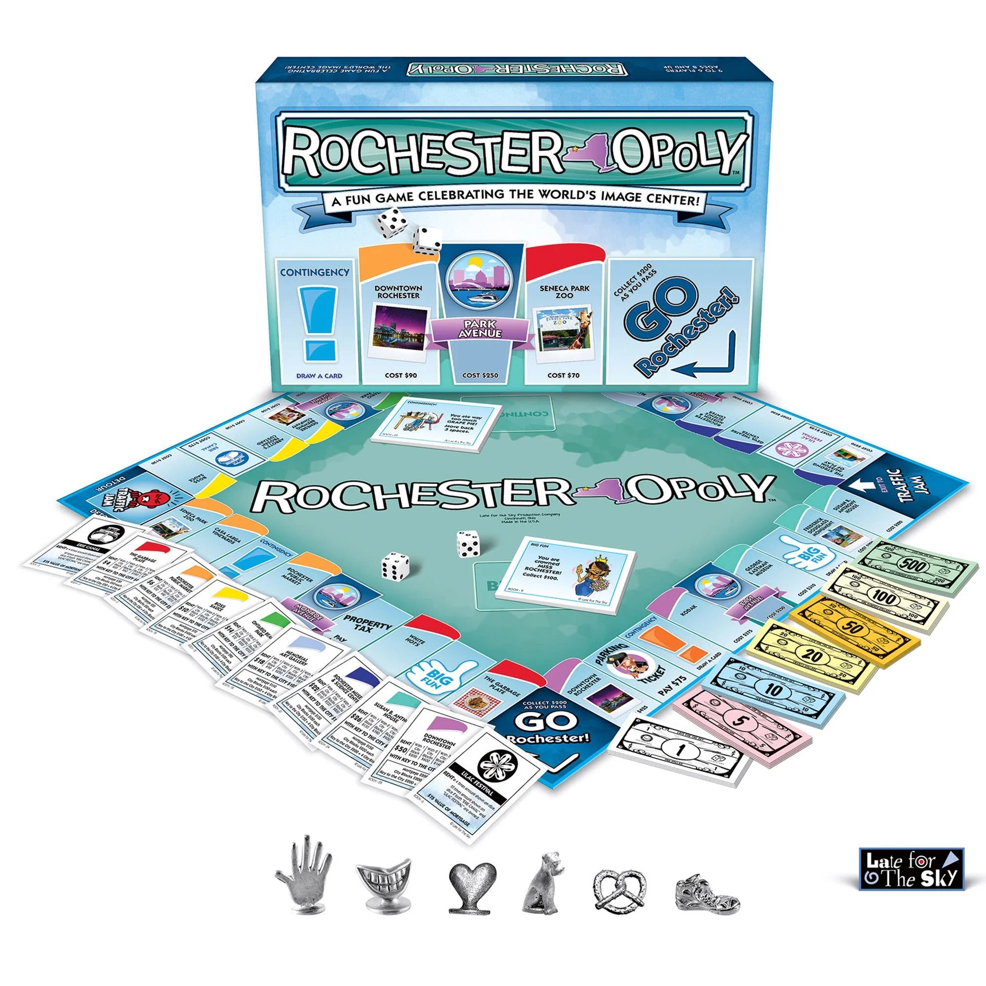 Rochester-Opoly City Themed Board Game, 2-6 Players R69087