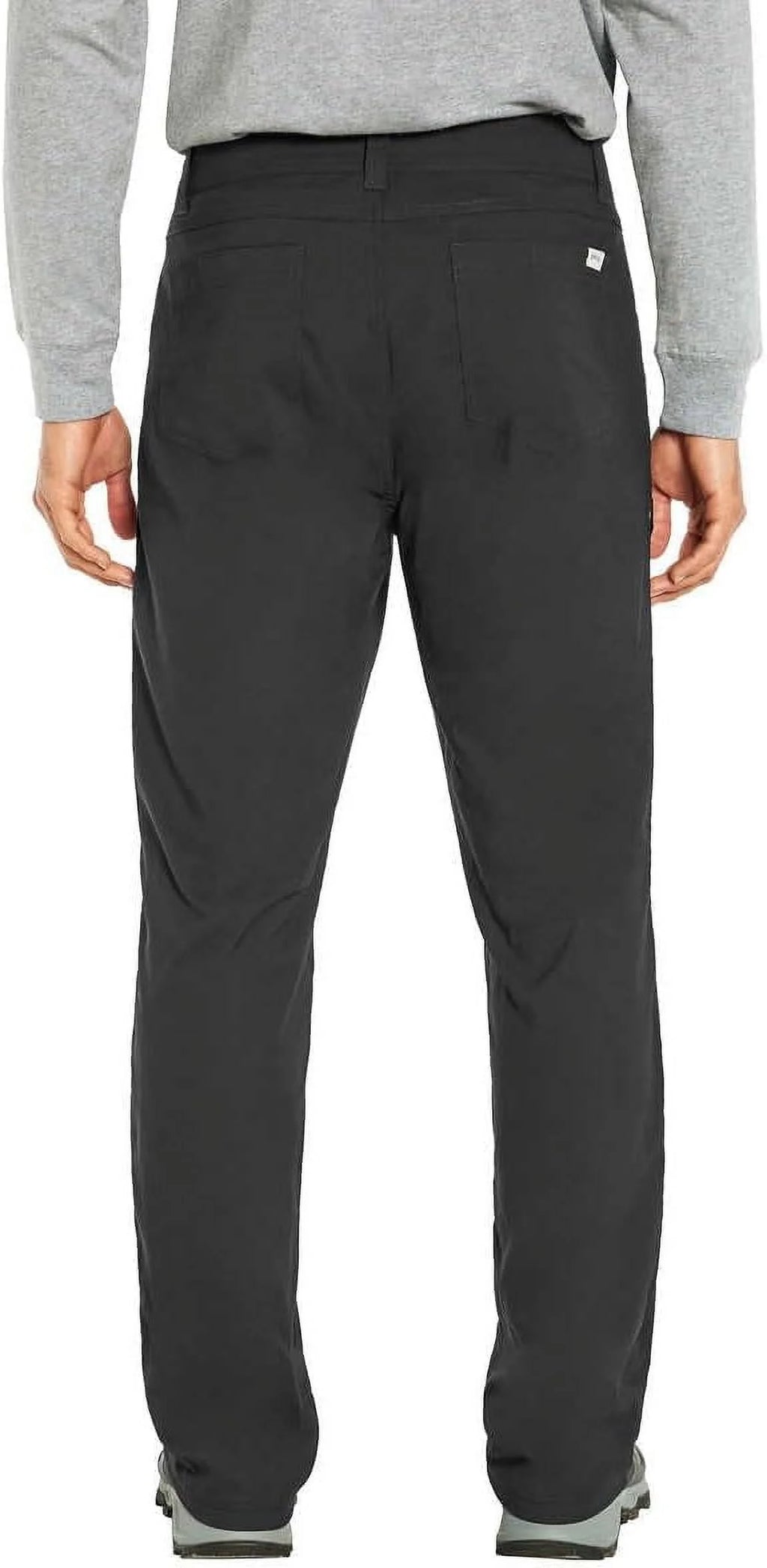 Men’s Fleece Lined Stretch Fabric Pant (Black,38x34) S257295