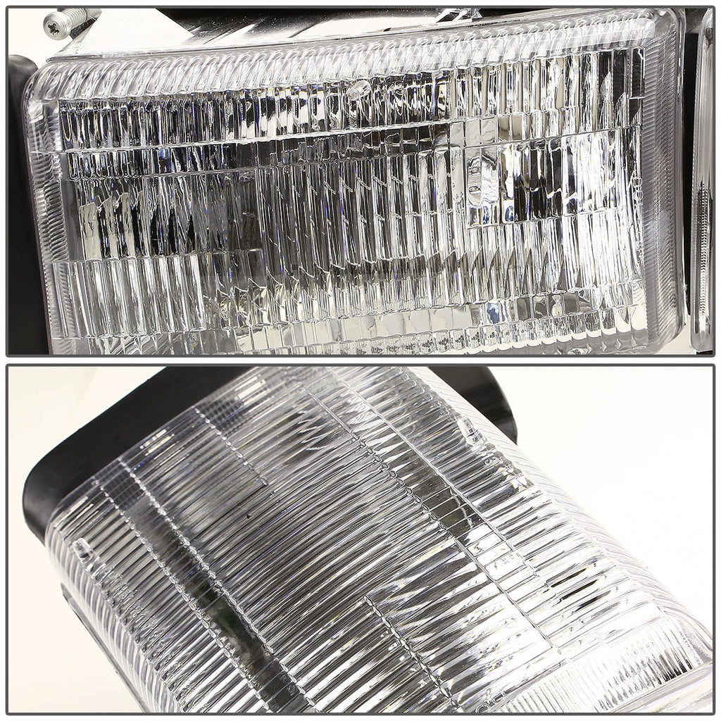 OE Style Chrome Housing Clear Corner Headlamp 4Pcs T246