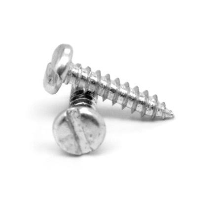 Sheet Metal Screw Slotted Pan Head Type A Low Carbon Steel Zinc Plated Pk 1700 F3808